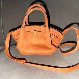JW PEI Tan Mini Suede Bag